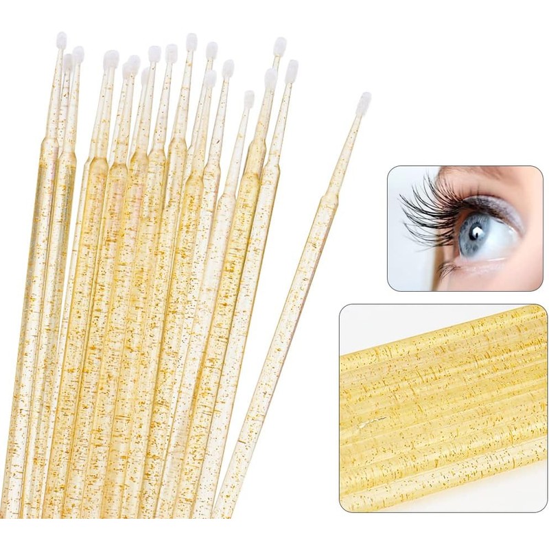 400 Pcs/pack Disposable Micro Brushes Individual Lash Removing Tools Durable