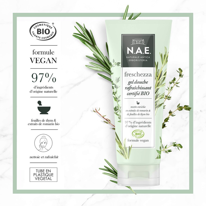 N.A.E. Organic Refreshing Shower Gel 200ml
