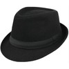 JowTreex Classic Fedoras Hats Short Brim Panama Jazz Hat Trilby
