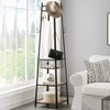VECELO Industrial Coat Rack,Enterway Clothes Stand With 2 Tier Storage