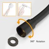 GRIFEMA G852B-18 PVC Smooth Black Universal Shower Hose 1.8m, Replacement