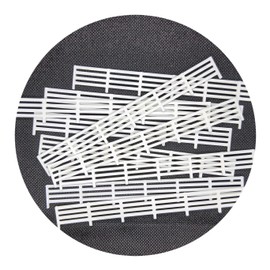 OO Gauge 1:76 Model Railway Line Side Fence Scenery Fencing Kit 10 Panels White