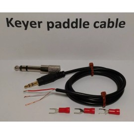 Radiodan CW Keyer paddle Cable 3 feet 1/4" (6.35mm) 1/8" (3.5mm), Straight key Morse code