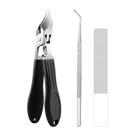 Side Nail Clippers for Toenails - Stainless Steel Fingernail Trimmer | Wide Anti-Splash Fingernail Clippers for Home Grooming Kids Seniors Salon Men Travel