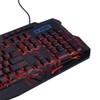 Wired 3 Color Backlit Gaming Crack Bilingual Keyboard with Multimedia