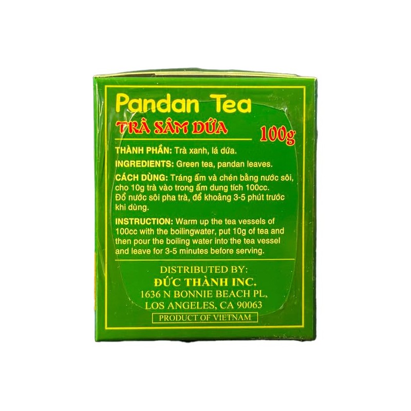 Pandan Tea - Tra Sam Dua (2 Box x 3.5