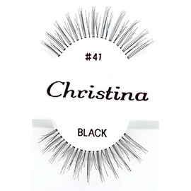 12X Eyelashes - #41 Christina 100% Human Hair Fake Eyelashes