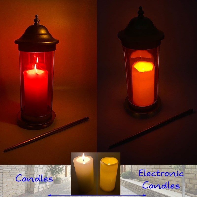 Eternal Light Crosses for Grave Cemetery Decorations for Grave Cemetery