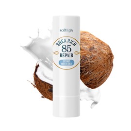 Softlips Shea Rich 85 Repair, Coconut Lip Balm – 85% Shea Butter - For Dry, Chapped Lips – Moisturizing and Nourishing Lip Care – Preservative Free