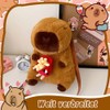 PyrrlicToy Capybara Plüsch Rucksack, Capybara Kinder Rucksack, Capybara Kuscheltier Plüschtier