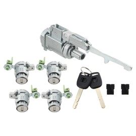 AUTOKAY Ignition Switch & Door Lock Cylinders with 2 Keys for Honda Civic 2003-2005