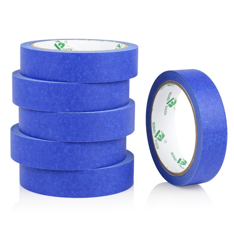 BOMEI PACK Blue Masking Tape Decorative Writable Blue Painters Tape