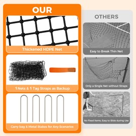 Volleyball Rebounder Net - Portable 7x4 ft Training Equipment for Spike and Smash Practice - 5 Rebound Angles Custom Target Area for Volleyball Sports Training,Orange