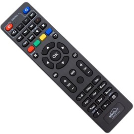 HTS e-com Remote Control Suitable for DigiQuest Q60, Q80, Q90 / Universal, Programmable / 2-in-1 Remote Control for TV TLC136