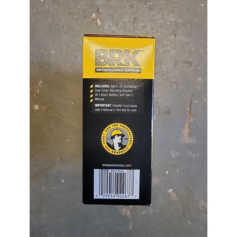 First Alert BRK SMICO105-AC BATTERY Smoke and Carbon Monoxide Alarm