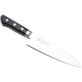Yoshihiro INOX Aus-10 Stain-Resistant Steel Ice Hardened Santoku Multipurpose Chef Knife (7'' (180mm))