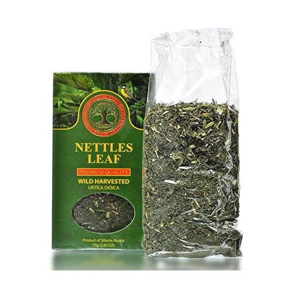 Wild Harvested Siberian Nettle Leaf, Premium Quality, 2.65 OZ (75 Grams) – Herbal Nettle Tea (Urtica Dioica)