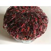 Berry Glitz Ladder Ribbon Yarn Dark Horse Beautiful #B119 Red,