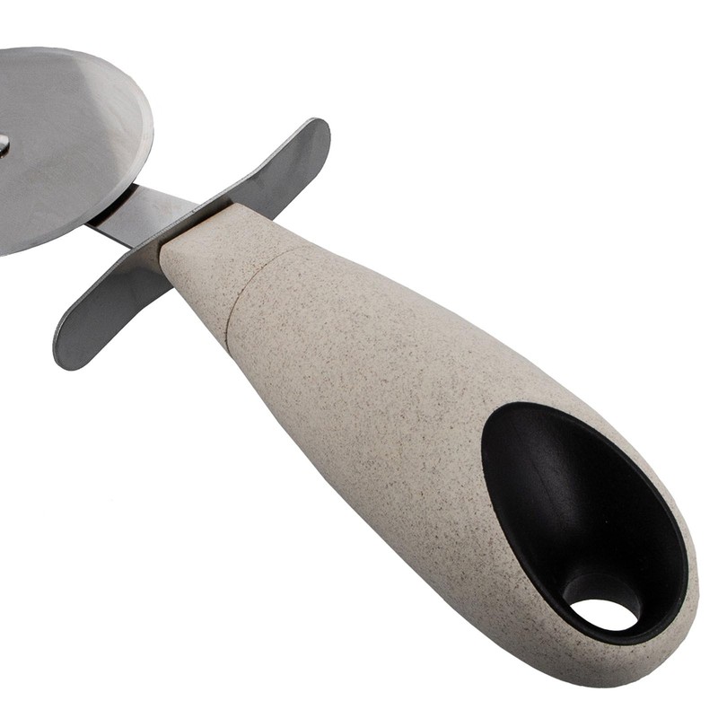 Beille Cream Stainless Steel Wheat Straw Pizza Cutter Kitchen Utensil