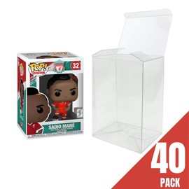 Performore Ultra Clear Protector Case Compatible for 4" Funko Pop, 40 Pack Crystal Clear Plastic Cover with Protective Film, 0.4mm Thick Vinyl Pop Figures Case