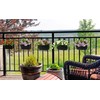 Mkono Metal Railing Planter Box 5 Pack Balcony Hanging Planter