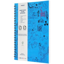 Infinity Lined Wirebound Notebook Spiral Journal Notebook (Pack of 1, Blue)
