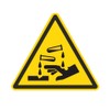 Hazard Sign W023 – Warning Contains Ätzenden substances Decal Sticker