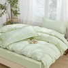 SAPHREAS Green Botanical Plants Duvet Cover 3pcs Soft Microfiber Full