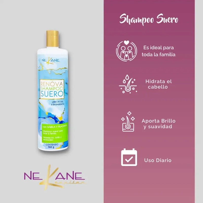 Shampoo Capilar Suero Renova Nekane 960 G Sin Parabenos