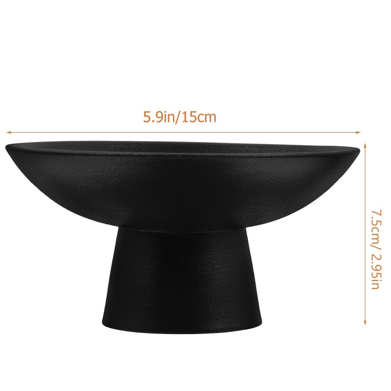 Cabilock Ceramic Fruit Bowl Footed Food Bowl Kitchen Counter Decorative