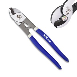 ZrgGea Cable Cutters 8 Inch, High Leverage Cable Cutter, Made of Chromium-Vanadium Steel, Hardness 56HRC, Sharp Cutting, Suitable for Aluminum, Copper, Wire, Cable (ZR4002)