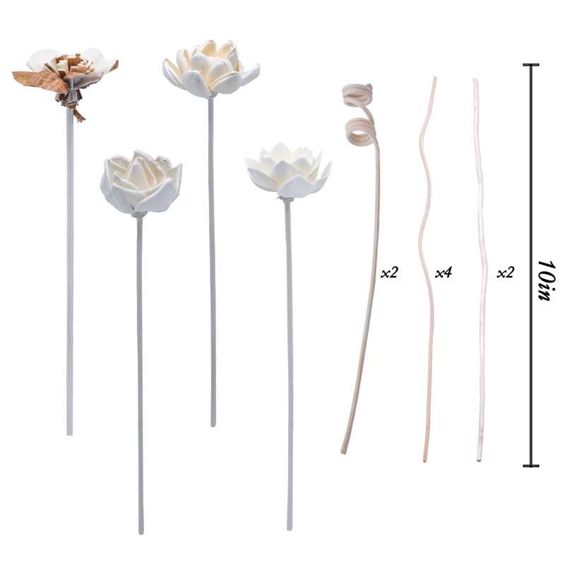Oxmidud Flowers Reed Diffuser Sticks Set, Scent Diffuser Stick, Fake