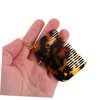 Mikinona 2 Pcs Mini Comb Keychains Wide Tooth Hair Detangler