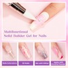 MIZHSE Solid Builder Gel for Nails, 60g Large Capacity Clear