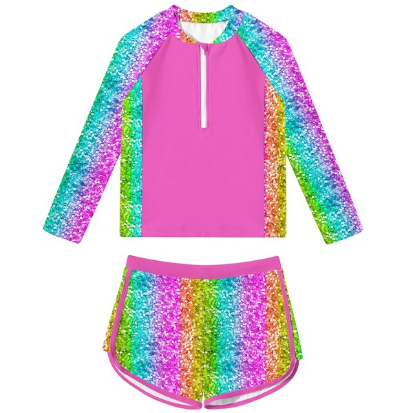 ALISISTER Girls Swimsuit Size 6 Bathing Suit Long Sleeve Rash