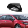 Black Left Driver Side Replacement Mirror Cover Cap Housing for