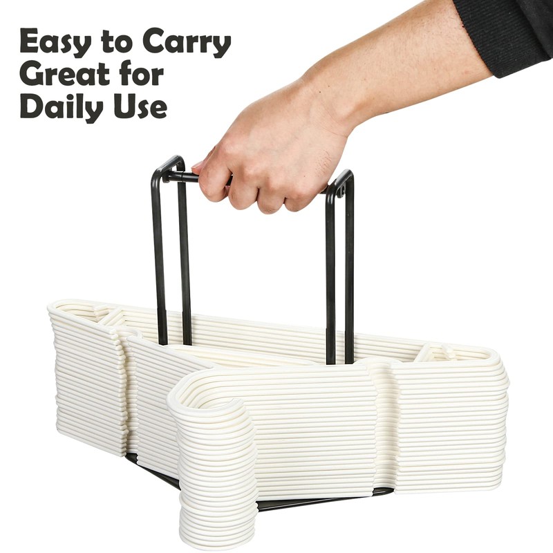 HAKDAY Portable Hanger Organizer Rack, Hanger Storage Stacker Holder Caddy