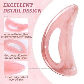 대형 Gua Sha 마사지 도구 근육 긁기 림프 배수 바디 조각 용 안티 셀룰 라이트 [02 Pink Set] Large Gua Sha Massage Tool Muscle Scraping Lymph Drainage Body Sculpting Anti-Cellulite [02 Pink Set]