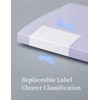 Bepisof 30Pocket Durable Binder, Plastic Sleeves Pocket Portfolio Folder Clear