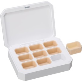 Mini Portable Watercolor Tins Removable Cleaning Empty Palette with Magnetic Openings Shifting Mixing Palette Box for Painting, Travel Acrylic Paint Container for Adults, Beginner, Artists, 9 Colors