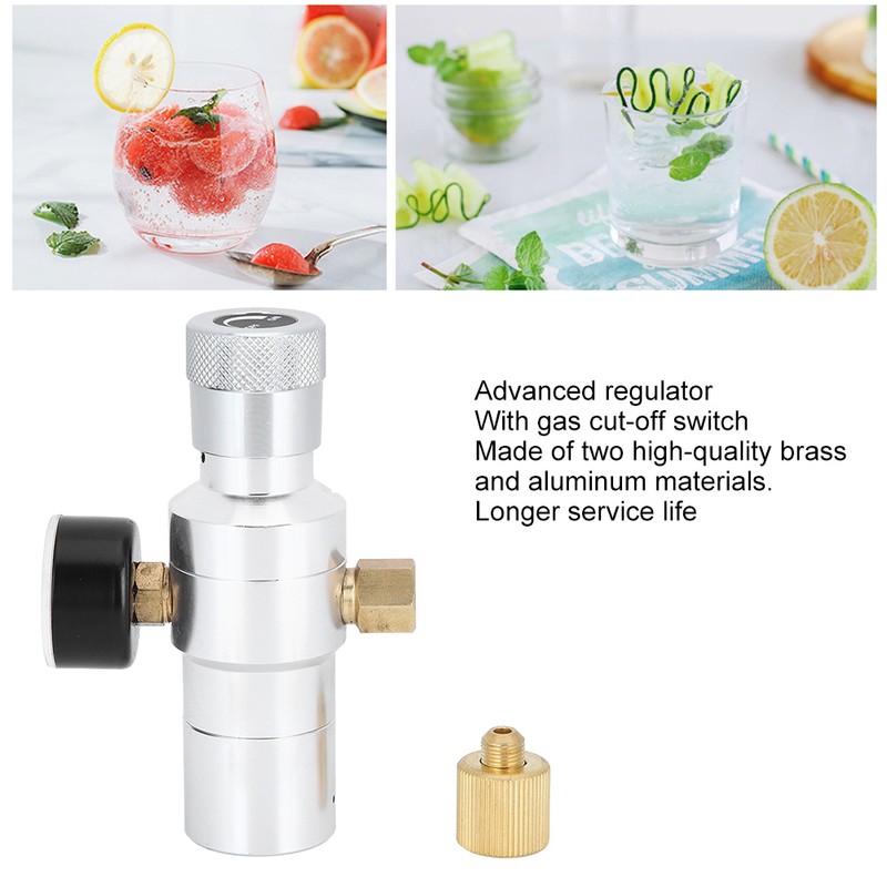 CO2 Regulator Mini Homemade Beer Soda Water Making Tool Aluminium