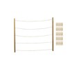 MELANNCO Natural Twine Two Bar Hanging Photo Collage with 30