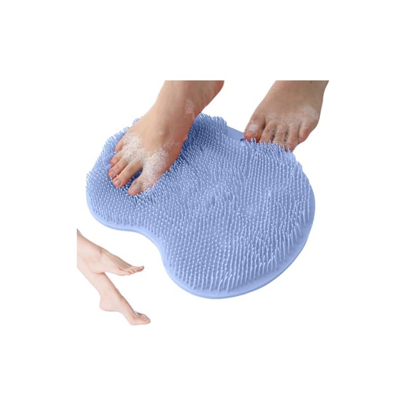 Shower Foot Scrubber Mat, Compact Lightweight Accessory for Travel and