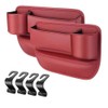 Car Leather Cup Holder Gap Bag for Mobile Phones Glasses