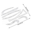7Pcs Sewing Ruler Tailor Set Clear High Accuracy Scale Fashion