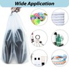 DMIMIA 20PCS Transparent Travel Shoe Bags, Large 15.7x11.8 Inch Waterproof