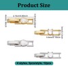 UNICRAFTALE Pack of 12 2 Colours 18 Carat Gold-Plated Folding