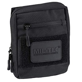 Mil-Tec Multipurpose Belt Bag with Velcro Back, black