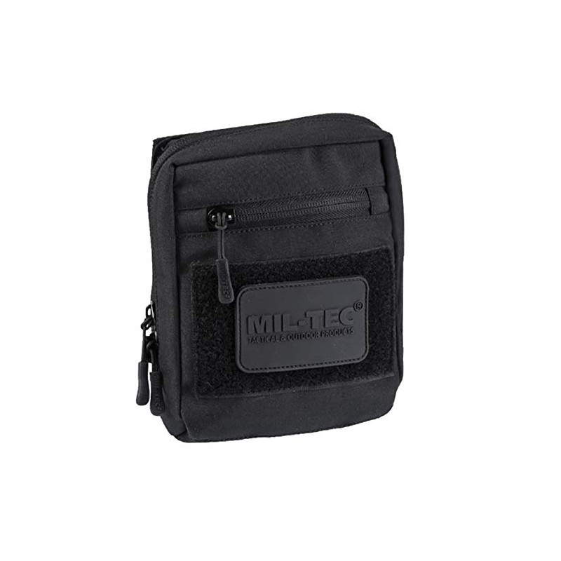 Mil-Tec Multipurpose Belt Bag with Velcro Back, black