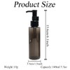 2 Pcs Empty Refillable Lotion Pump Bottles Plastic Travel Cap